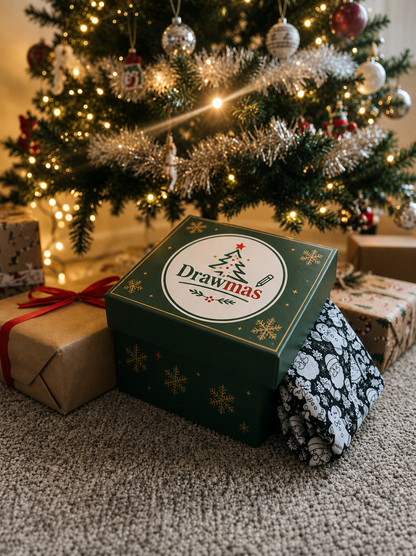Drawmas Christmas Coloring Blanket