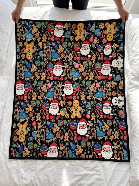 Drawmas Christmas Coloring Blanket