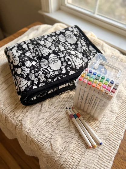 Drawmas Christmas Coloring Blanket